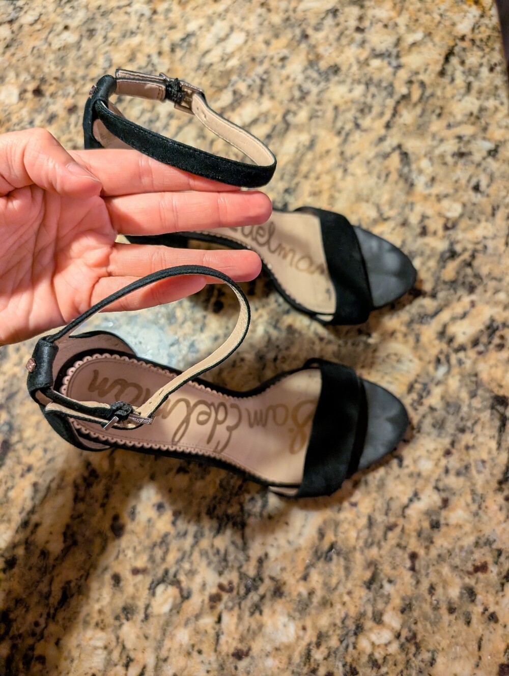 Sam Edelman Black Heel Sandal